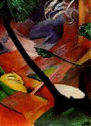 Franz Marc Deer in the Woods II, 1912 USA oil painting artist